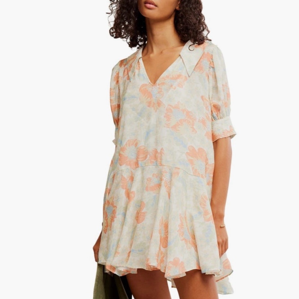 Free People Moon Chaser Tiered shift dress